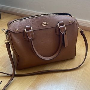 Brown Leather Coach Bag